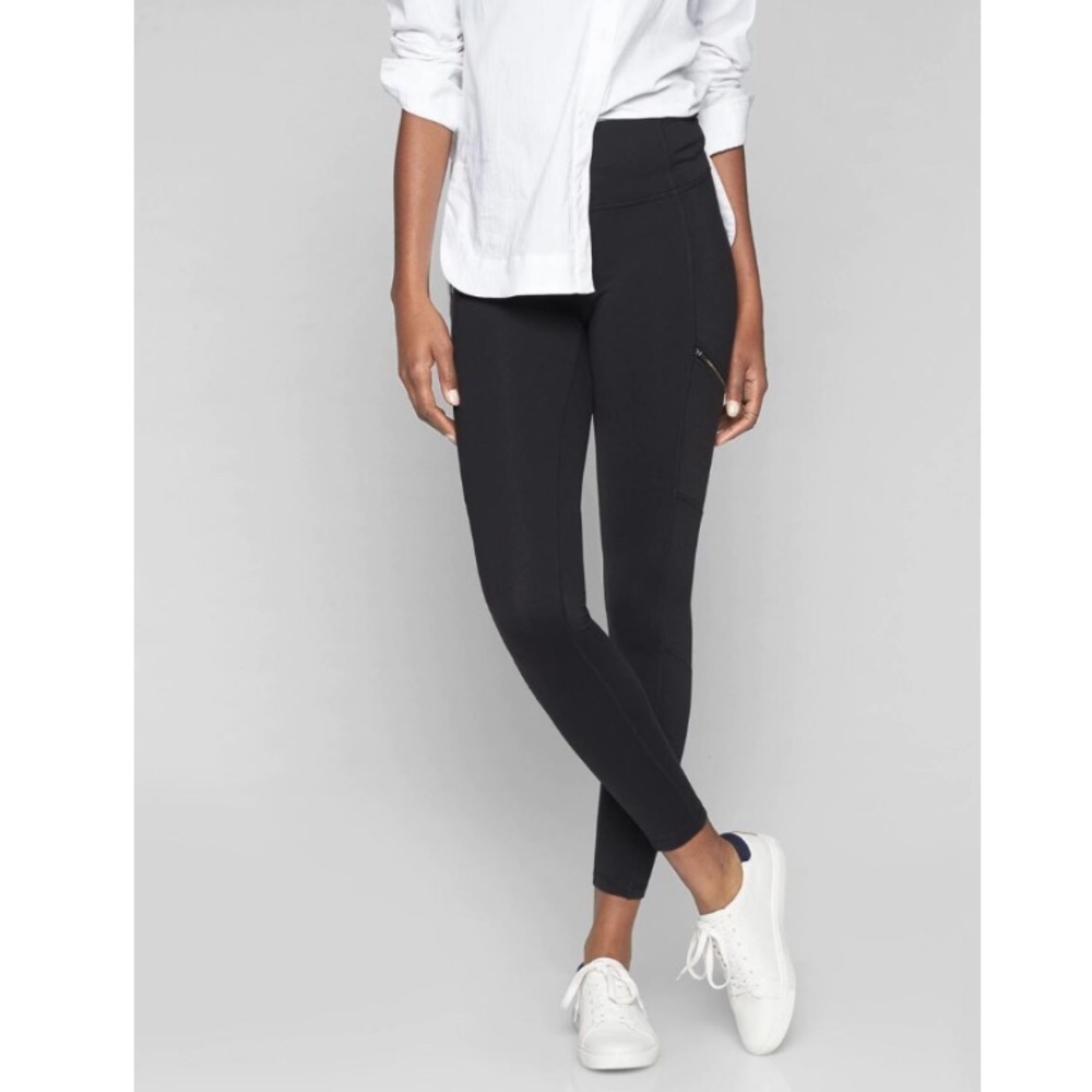 Athleta High Rise Metro Drifter Tight Legging BLACK SIZE Small